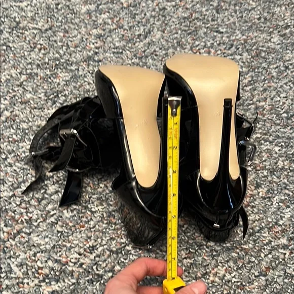 Black Women's High Heel Shoes - Picture 3 of 11